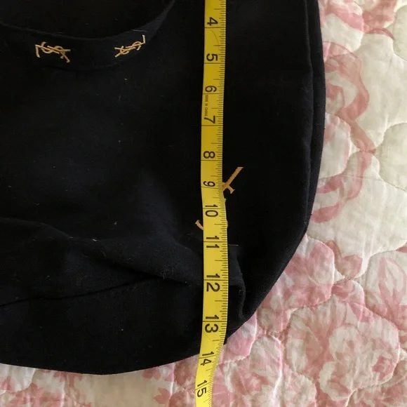 Yves Saint Laurent Black Tote with Gold Logo - Picture 6 of 6